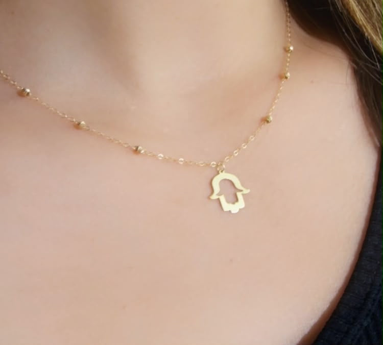 Collier khmissa en Or18k