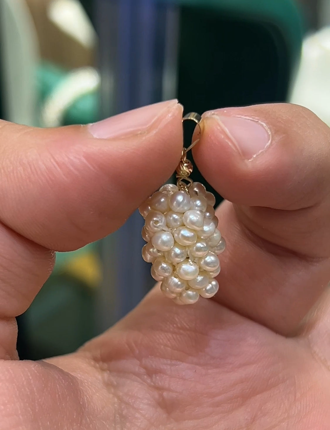 Pendentif en Or 18 carats avec perles naturelles 😍✨