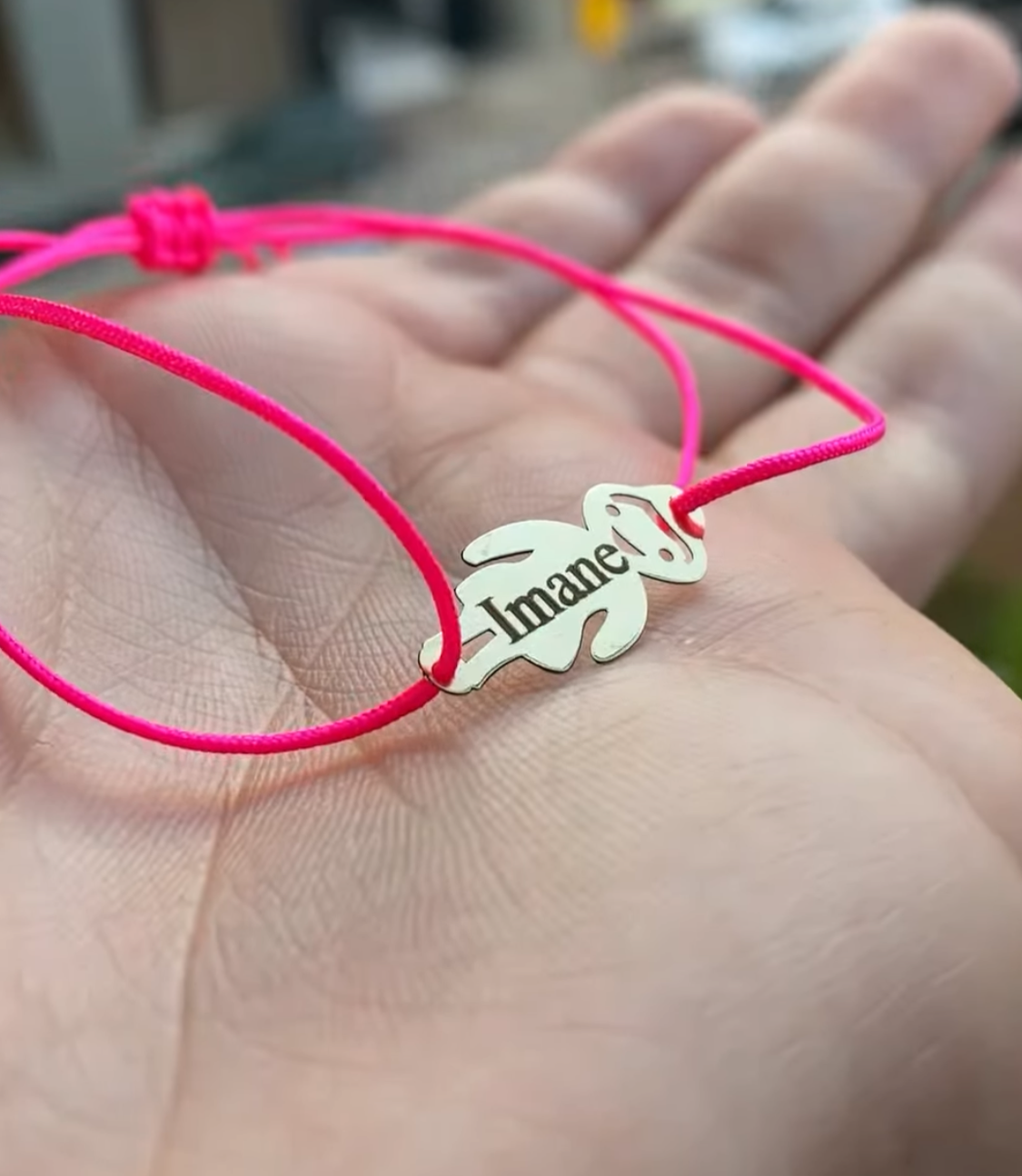 Bracelet personnalisé en Or 18 carats. Tous les prénoms disponibles