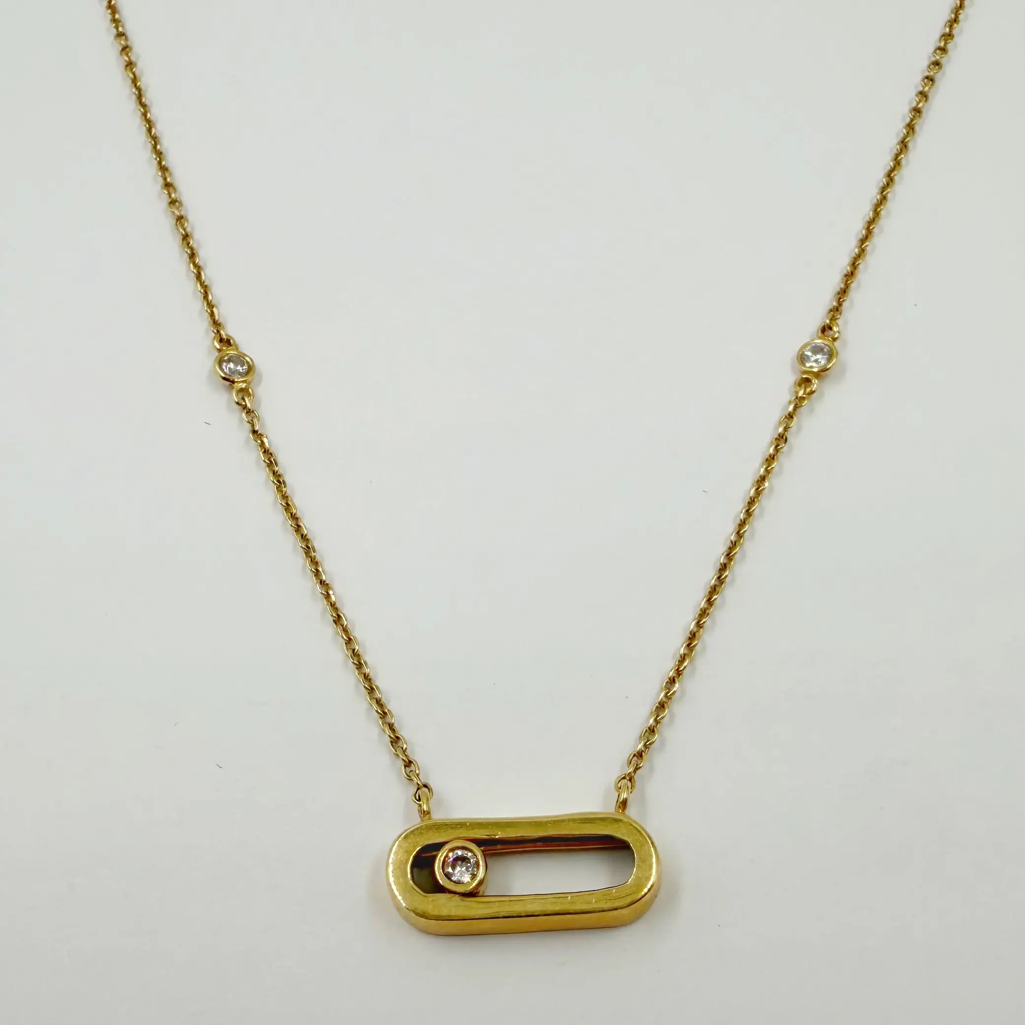 Collier Horizon en Or Jaune 18K