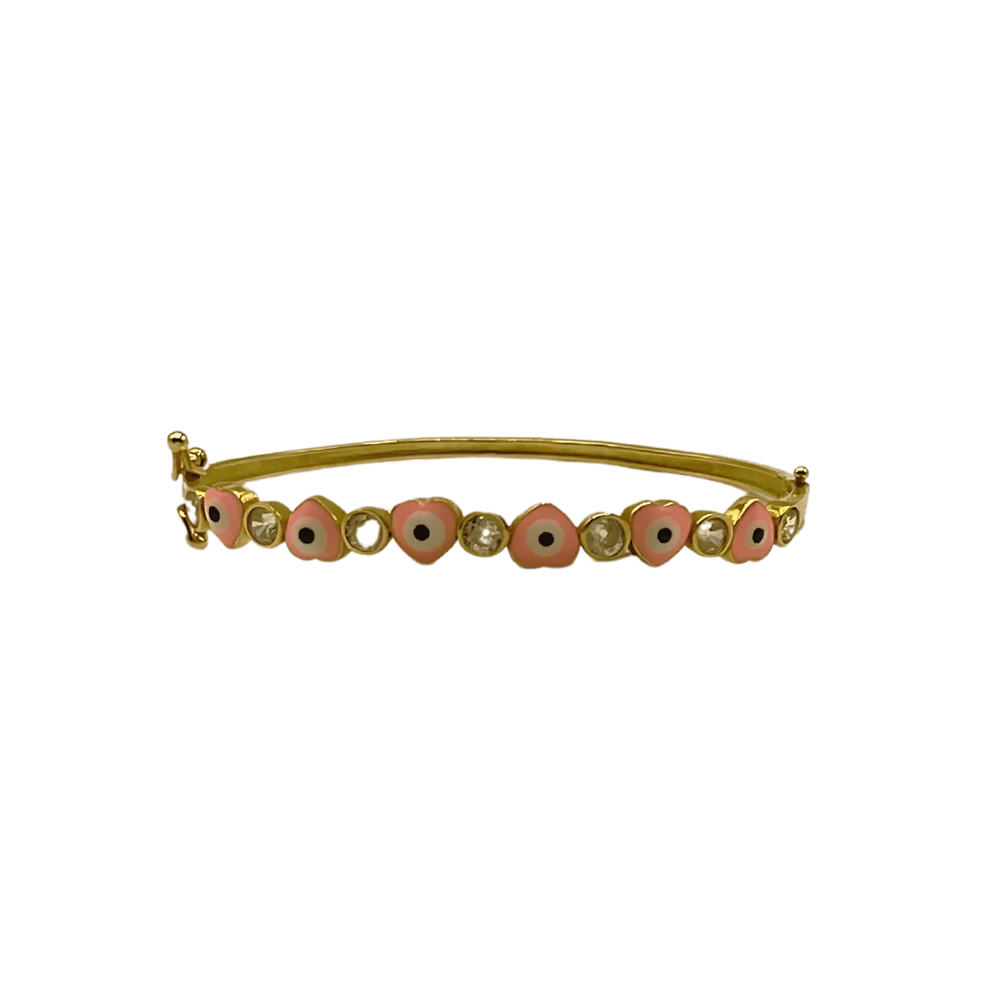 Bracelet Bébé avec Cœurs Roses