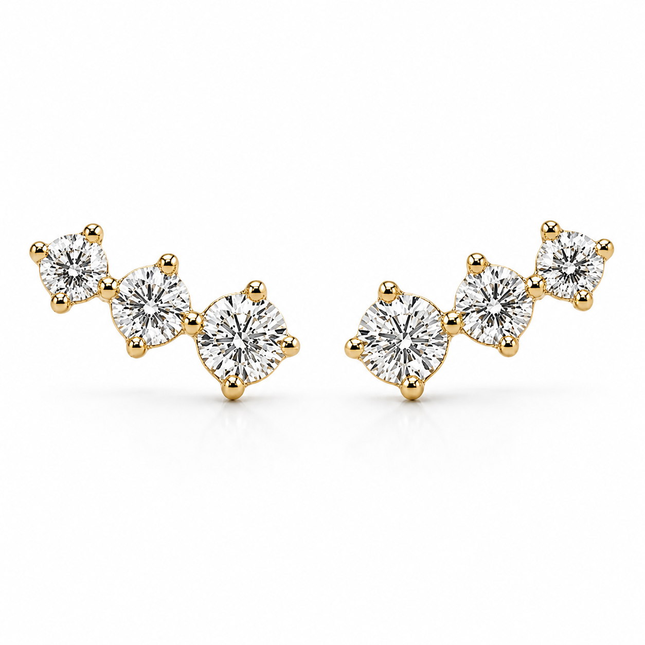 Boucles Comète Diamants de Laboratoire (format moyen)