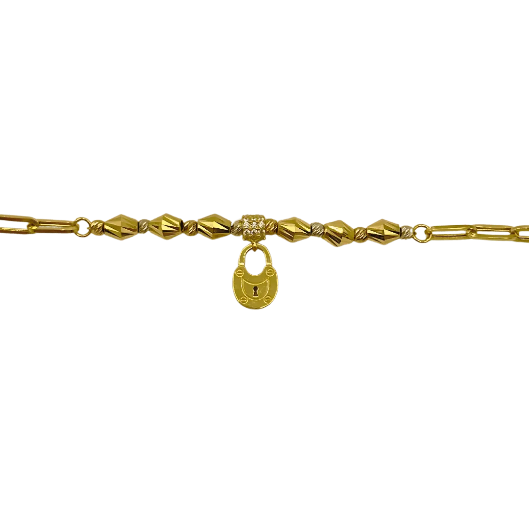 Gourmette Cadenas en Or 18K