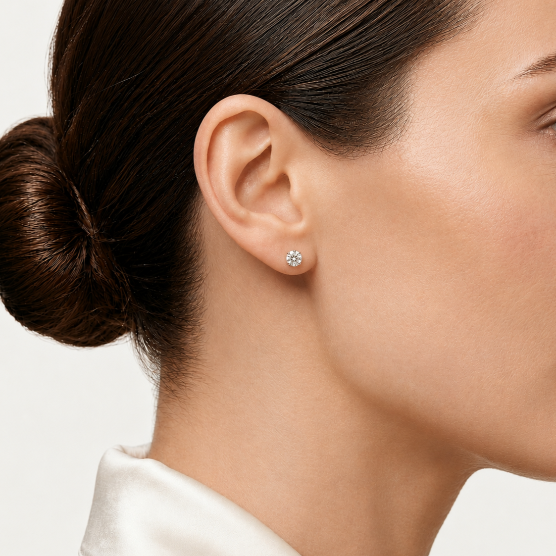 Boucles Studs Diamants de Laboratoire Ronds 0,30 ct