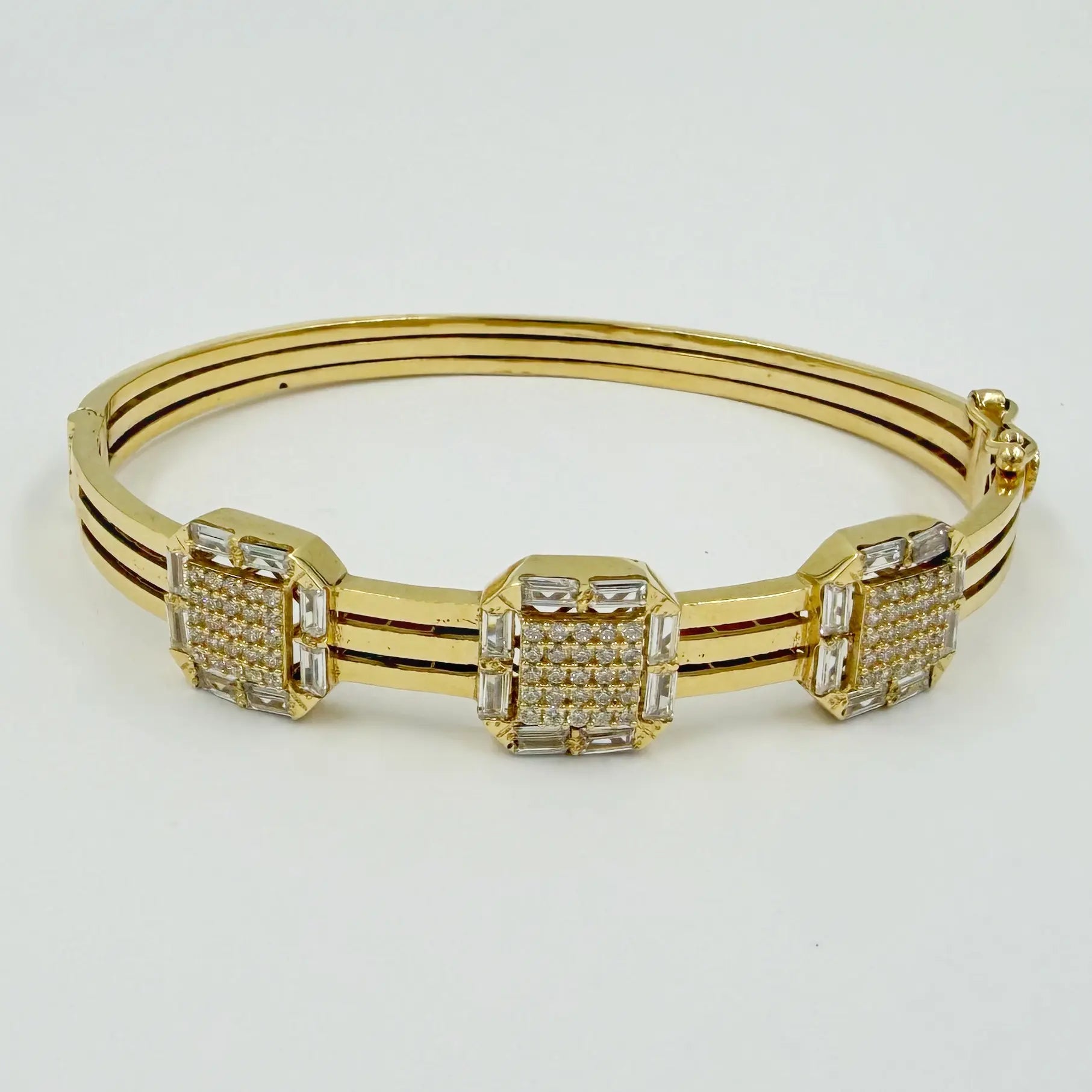 Bracelet Trinity en Or Jaune 18K