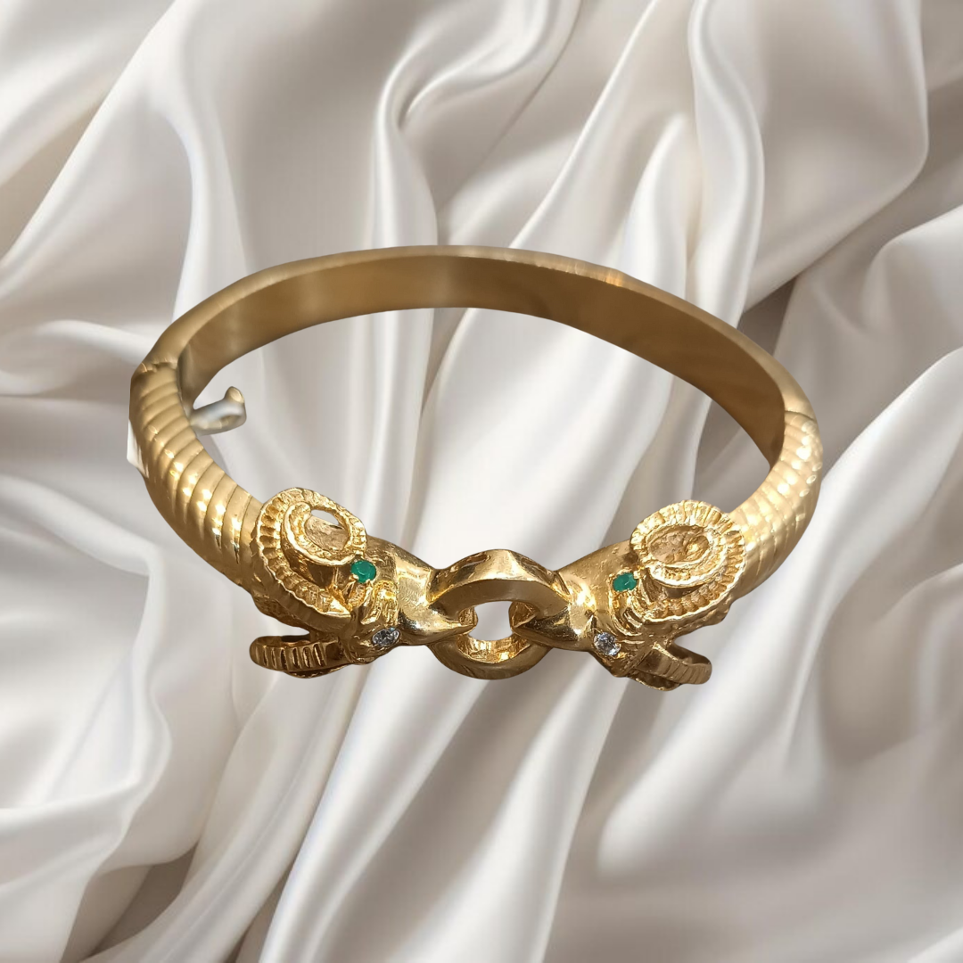 Bracelet tête de bélier en Or 18k