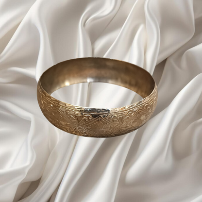 Bracelet Traditionnel en Or jaune18K Gravé