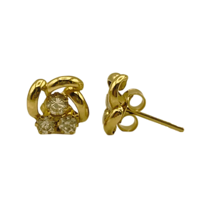 Boucles d’Oreilles Fille en Or 18k