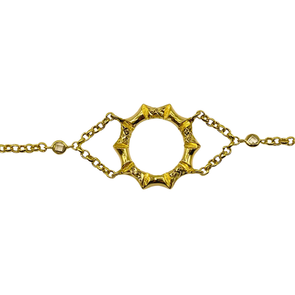 Gourmette Moderne en Or Jaune 18K