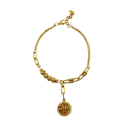 Ensemble Collier et Gourmette en Or 18k