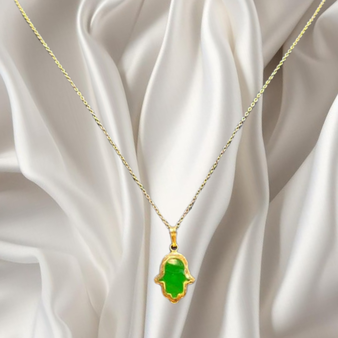 Collier khmissa en Or 18k