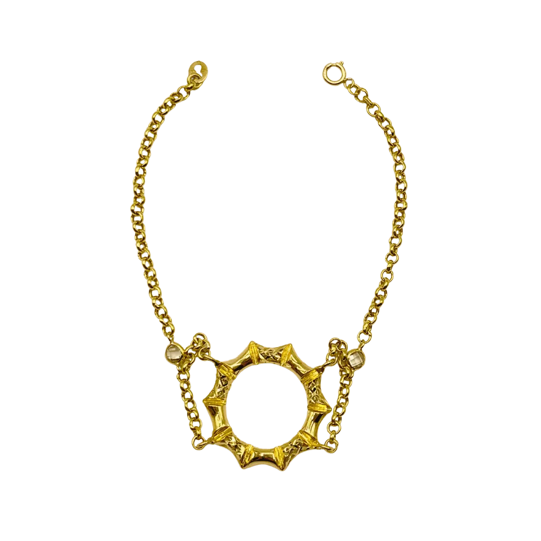 Gourmette Moderne en Or Jaune 18K