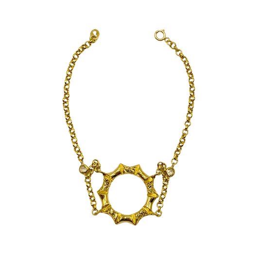 Gourmette Moderne en Or Jaune 18K