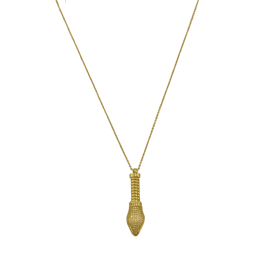 Collier en Or 18K avec Pendentif Serpent