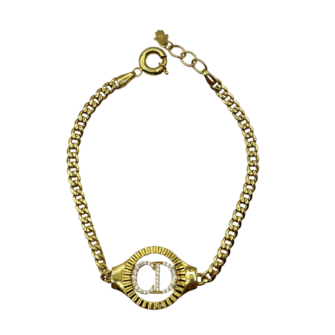 Gourmette CD en Or 18K