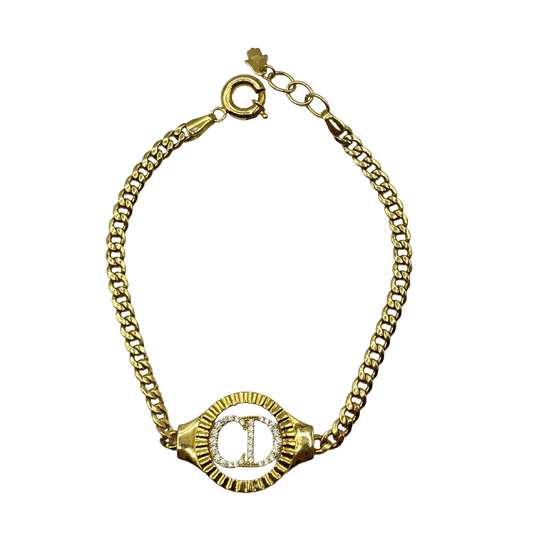 Gourmette CD en Or 18K