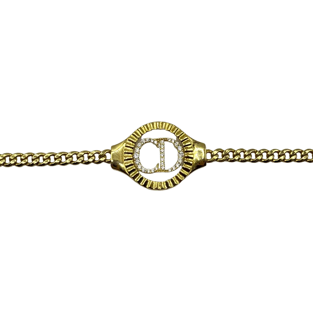 Gourmette CD en Or 18K