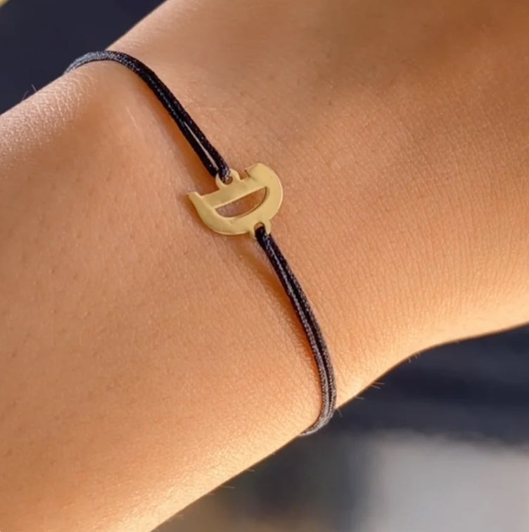 Cordon Ma Lettre D'Or 18k ! Toutes les Couleurs et Lettres Sont Disponibles