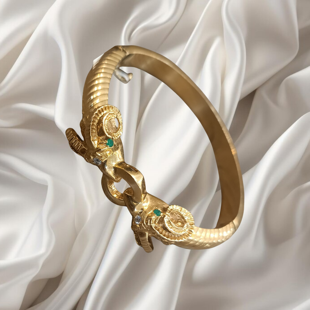 Bracelet tête de bélier en Or 18k