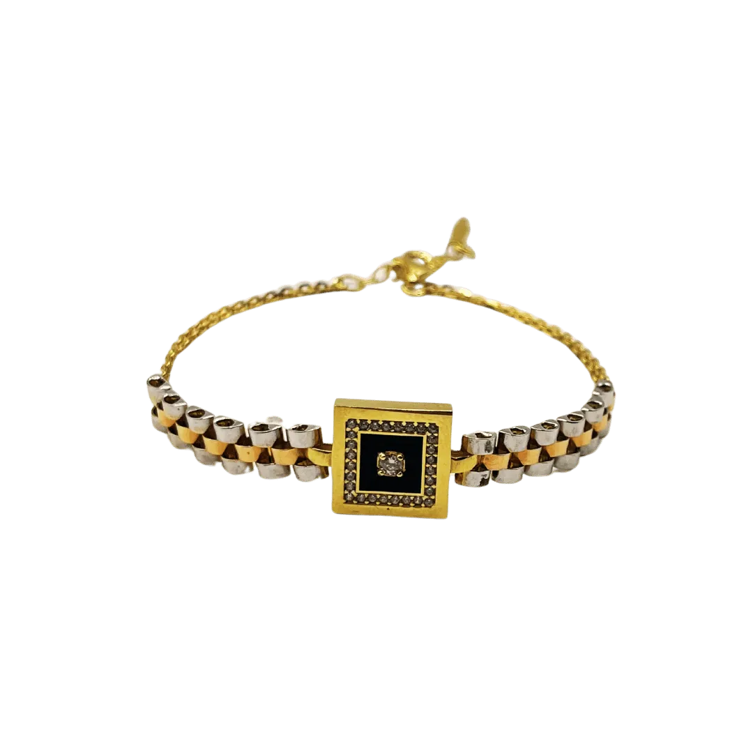 Parure Collier et Gourmette en Or 18k