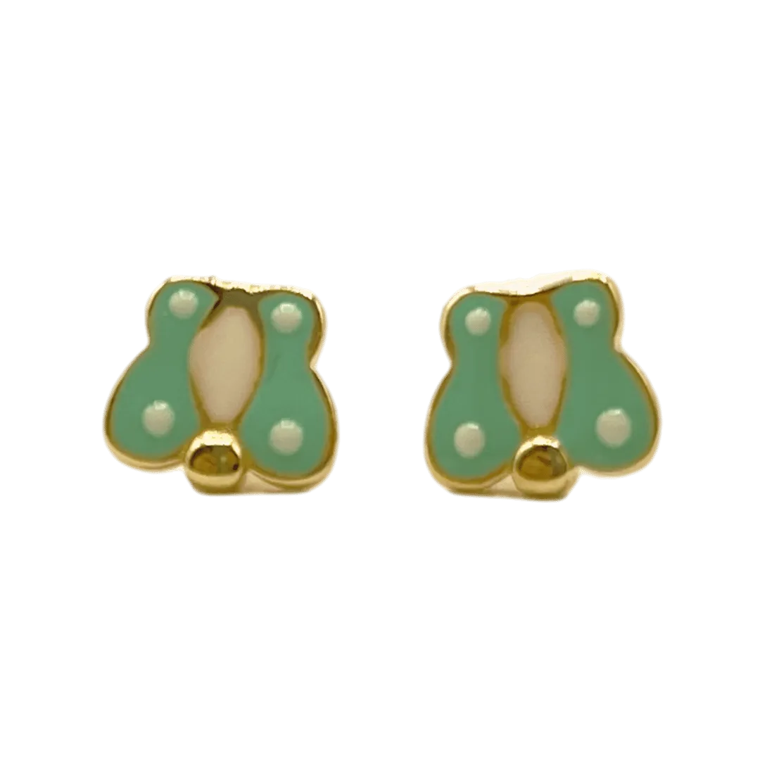 Boucles d’Oreilles Papillon pour Enfant en Or 18k