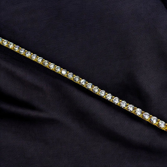 Rivière Sertie en or  Jaune 18k