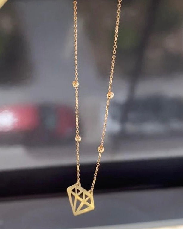 Collier diamonda en Or18k