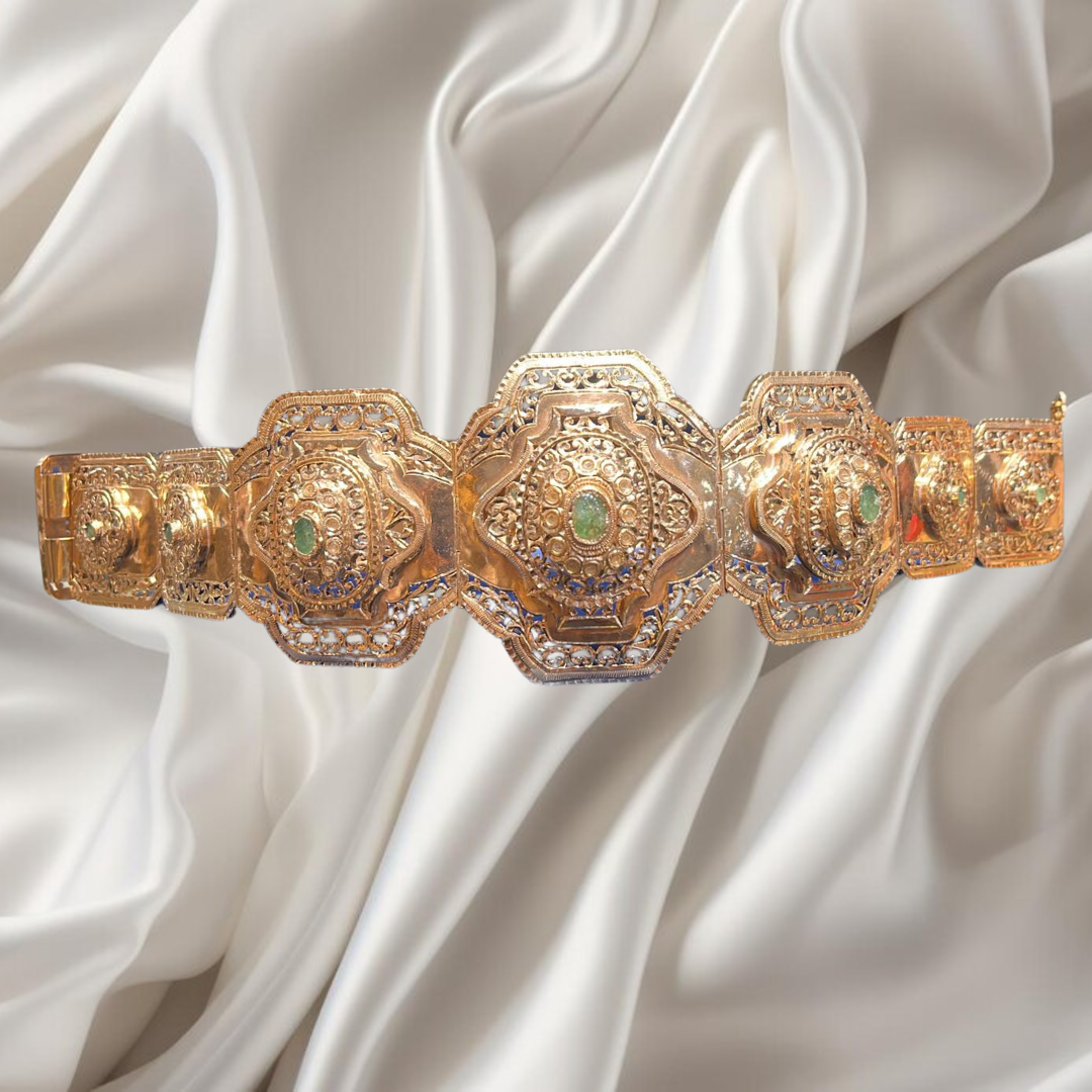 Mdama traditionnel entièrement en Or jaune 18K