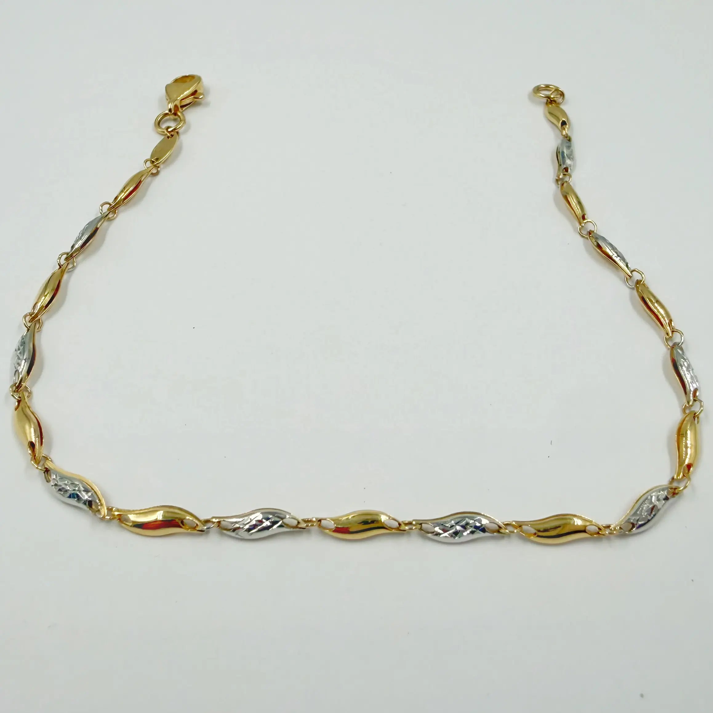 Gourmette Bicolore en Or 18K