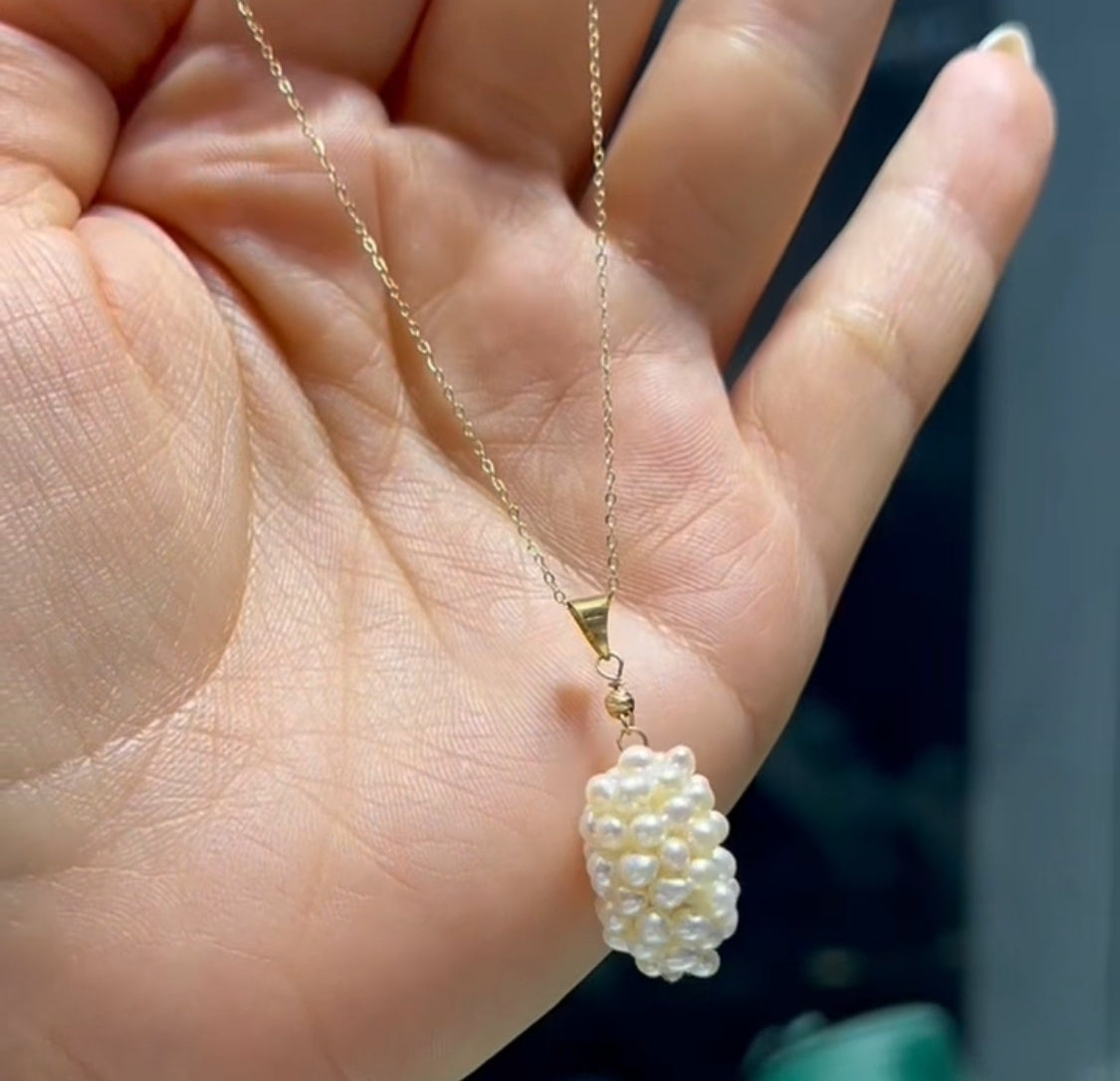 Collier en Or 18 carats & perle naturelle 💯✨