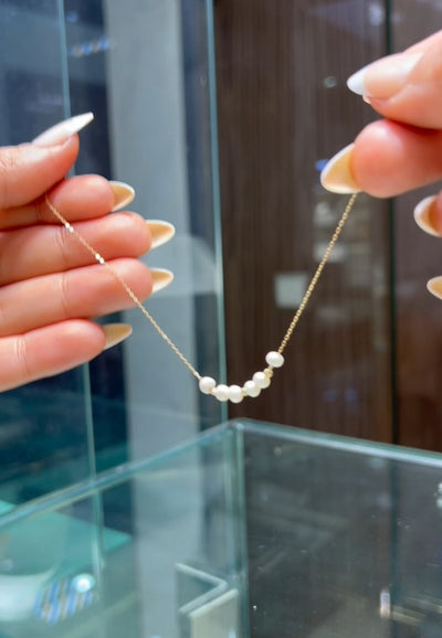 Gourmette en Or 18 carats avec perle naturel 💯🎁