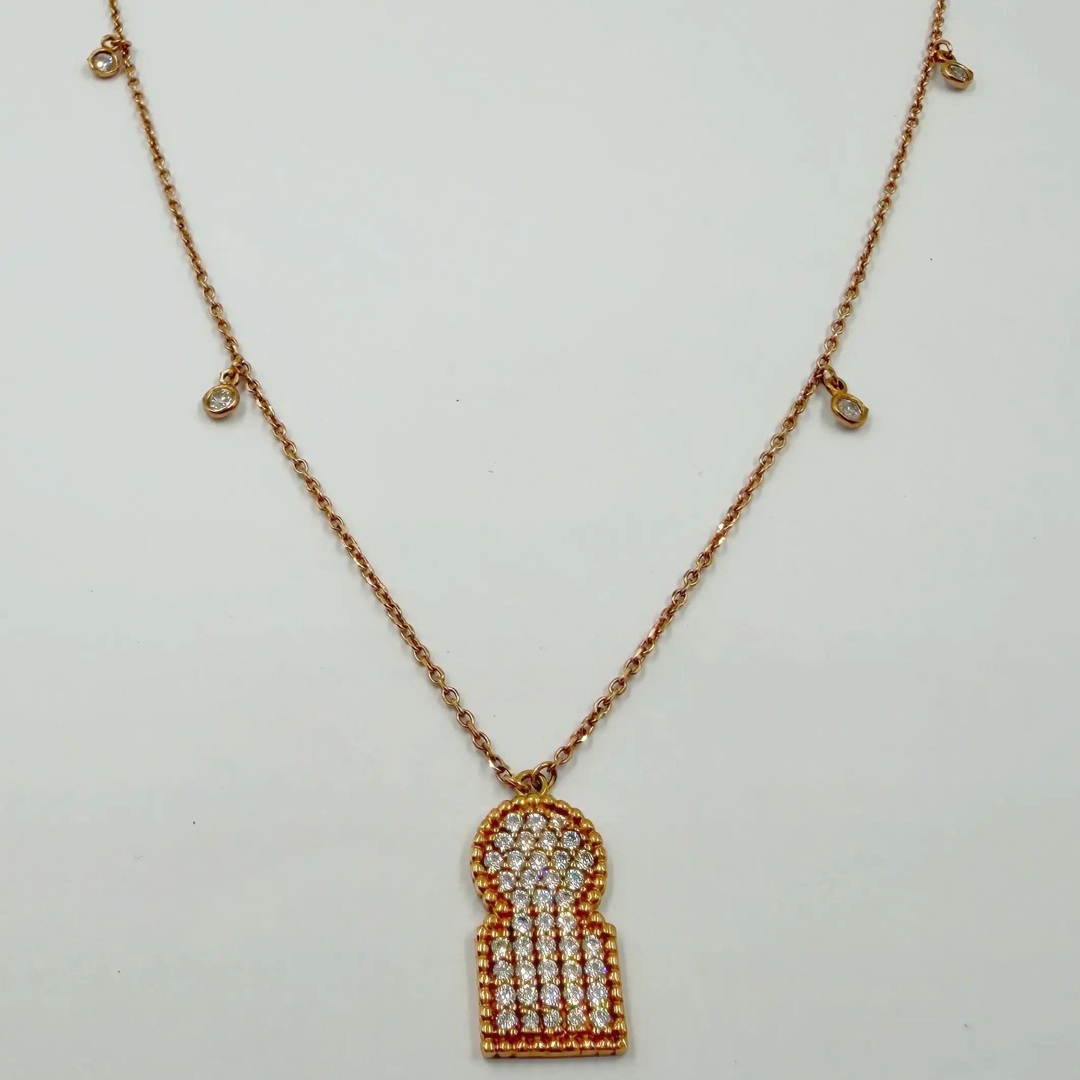 Collier Bab Mansour en Or Rose 18K