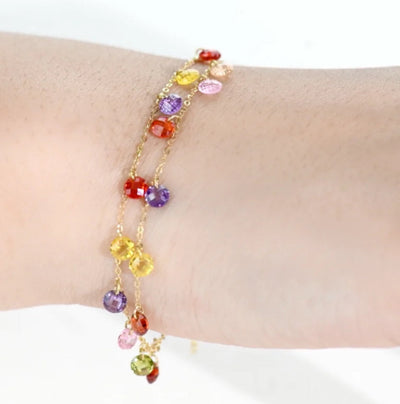 Gourmette double en Or 18k , Très chic 💎