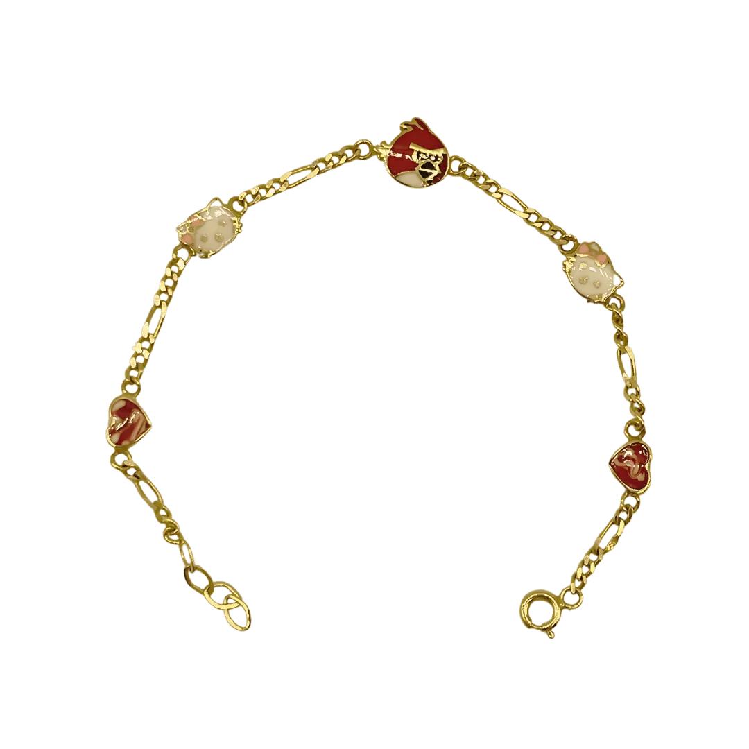 Gourmette Bébé avec Motif Dessins Animés