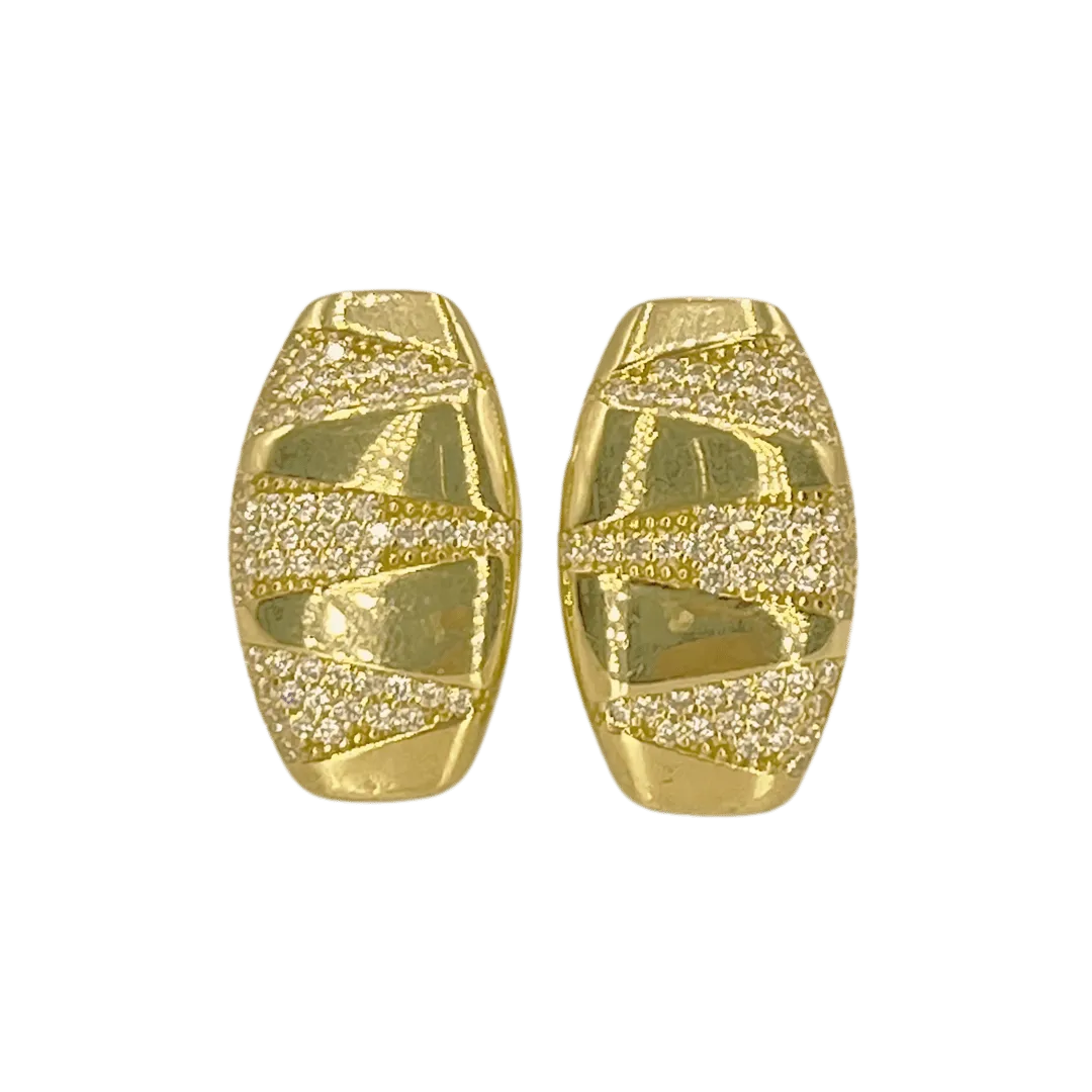 Boucles d’oreilles Moderne en Or 18K