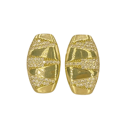 Boucles d’oreilles Moderne en Or 18K