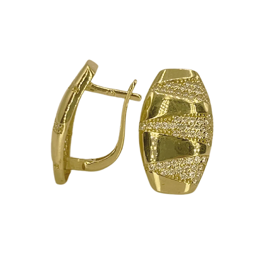 Boucles d’oreilles Moderne en Or 18K