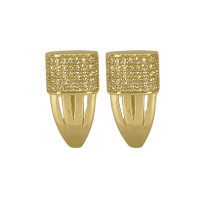 Boucles d’oreilles avec pierres en or 18k