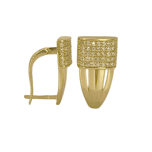 Boucles d’oreilles avec pierres en or 18k