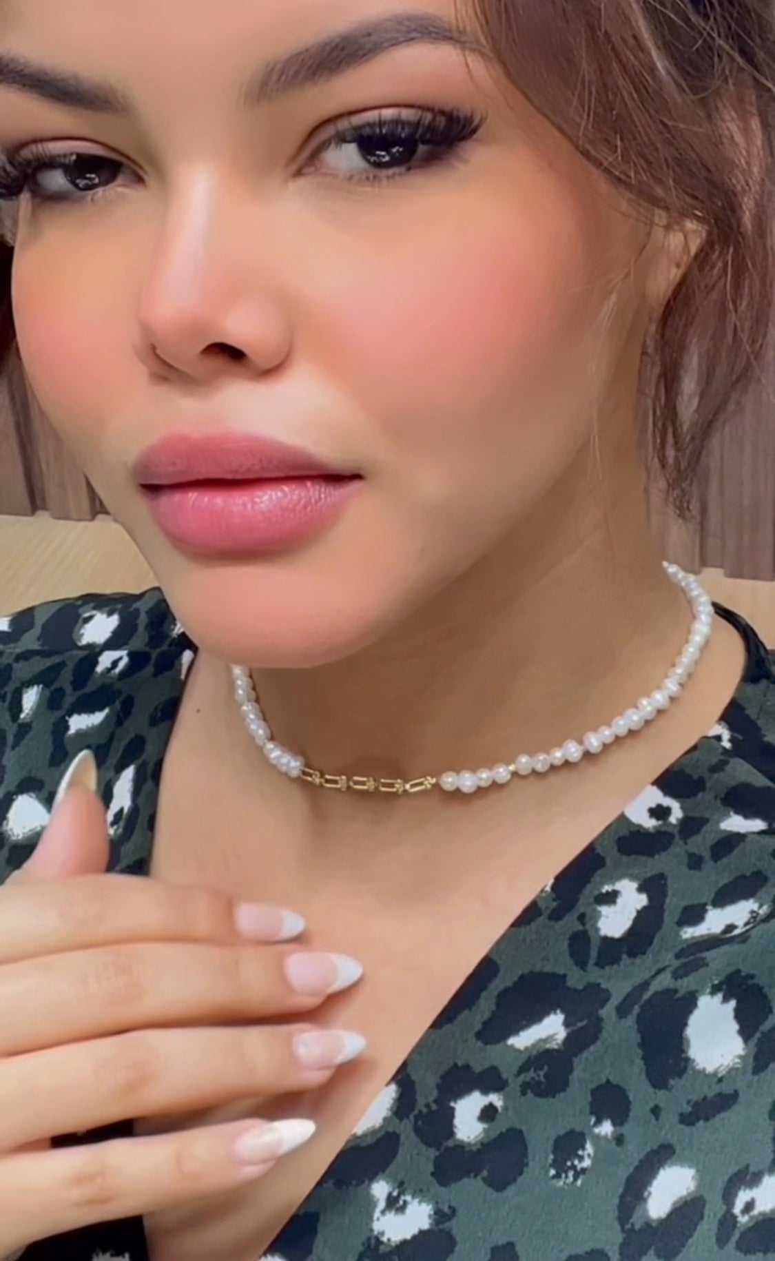Collier Tifany en Or 18k avec johar naturel