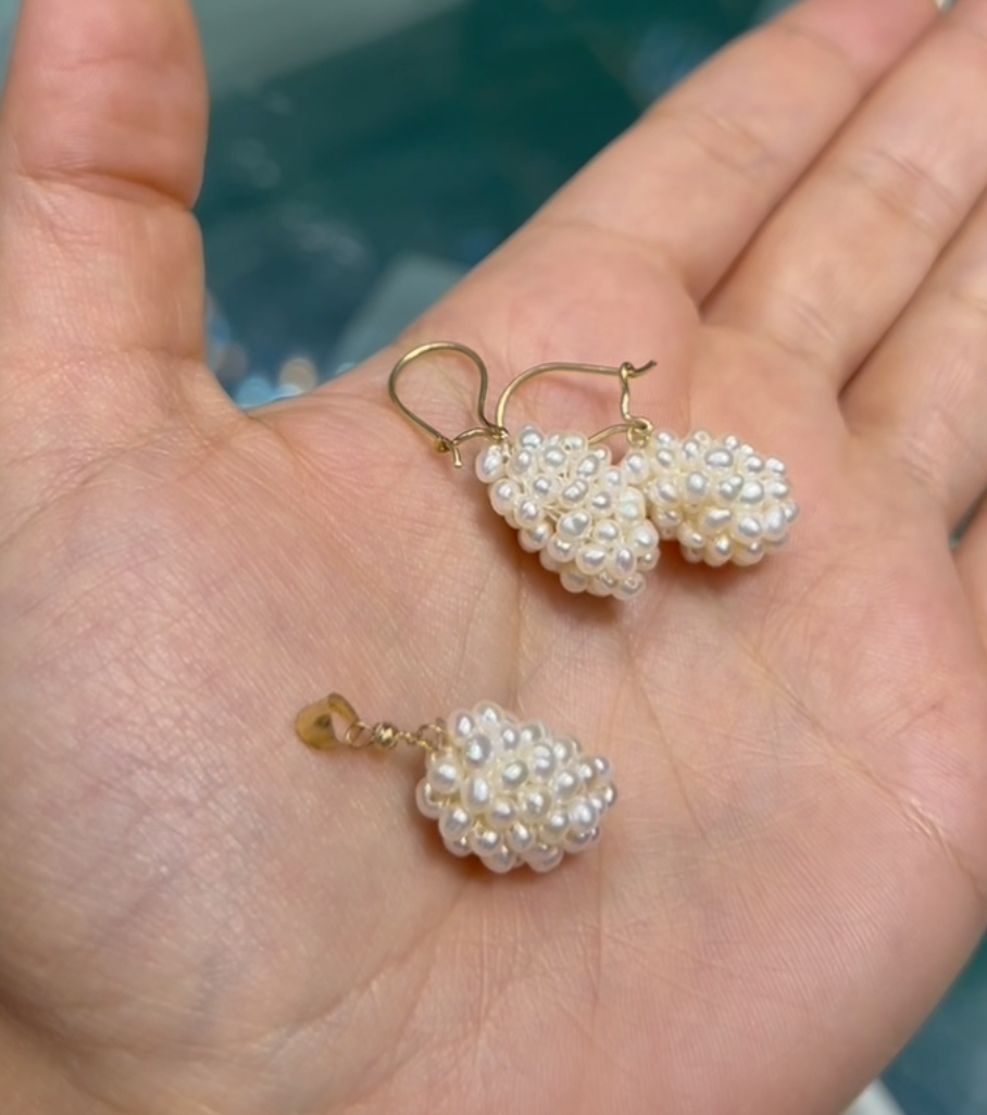Pendentif & boucle “NYRIS” en Or 18 carats ⭐️💯