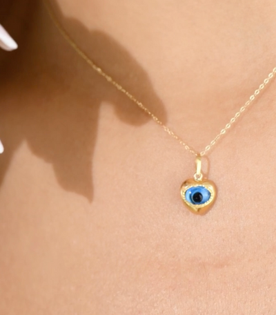 Collier Evil Eye en Or 18k