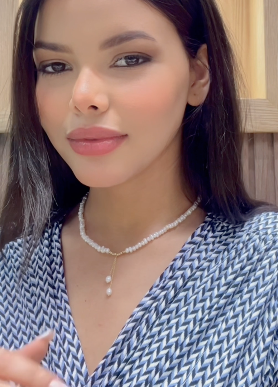 Collier EMMA en Or 18k Avec Pierres Johar Naturelles