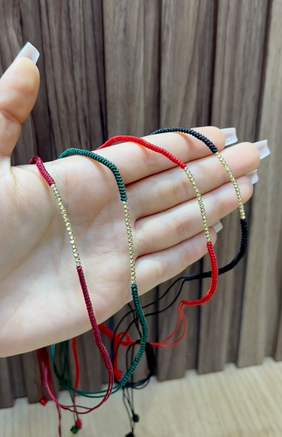 Collier Cordon 20 boules en Or 18k - Toutes les couleurs sont disponible !