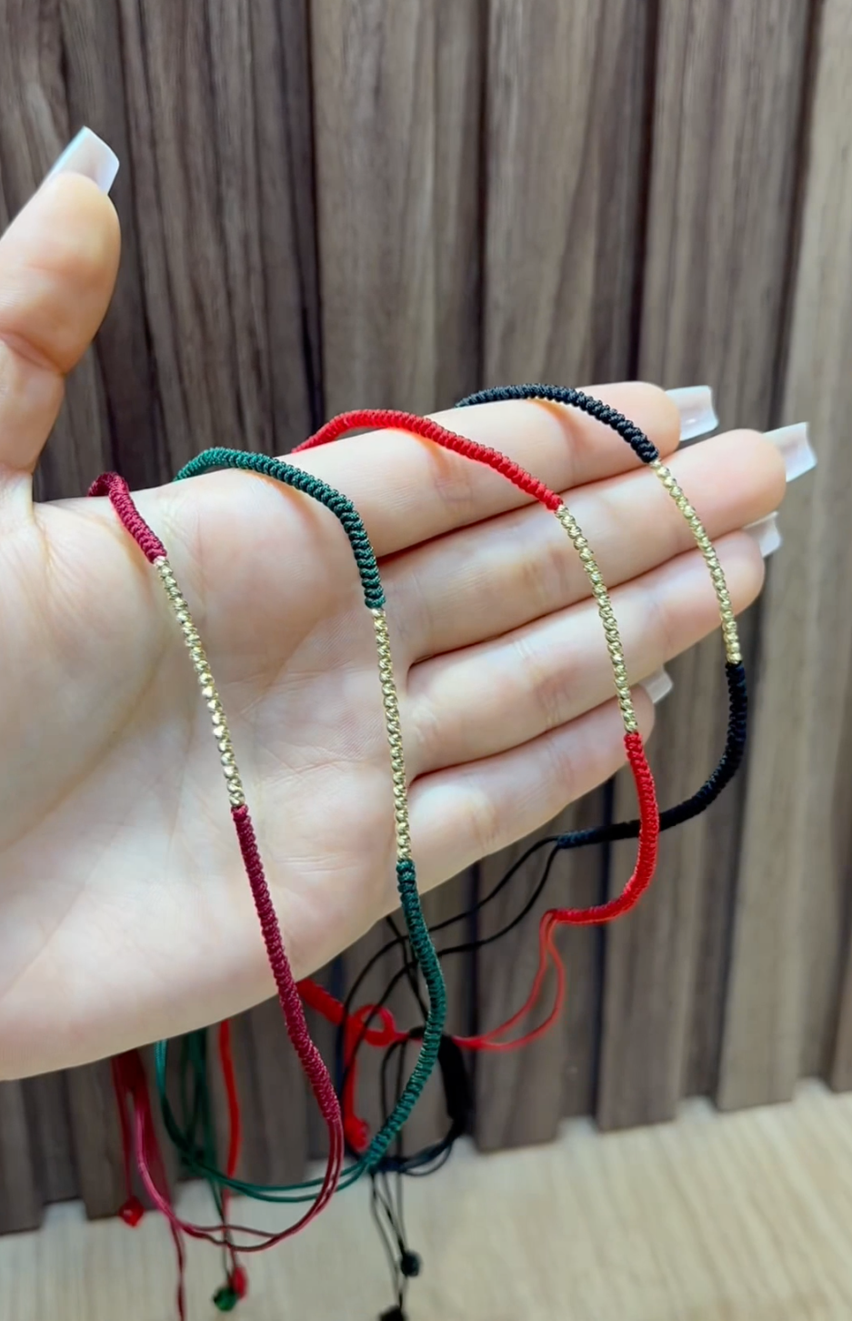 Collier Cordon 20 boules en Or 18k - Toutes les couleurs sont disponible !