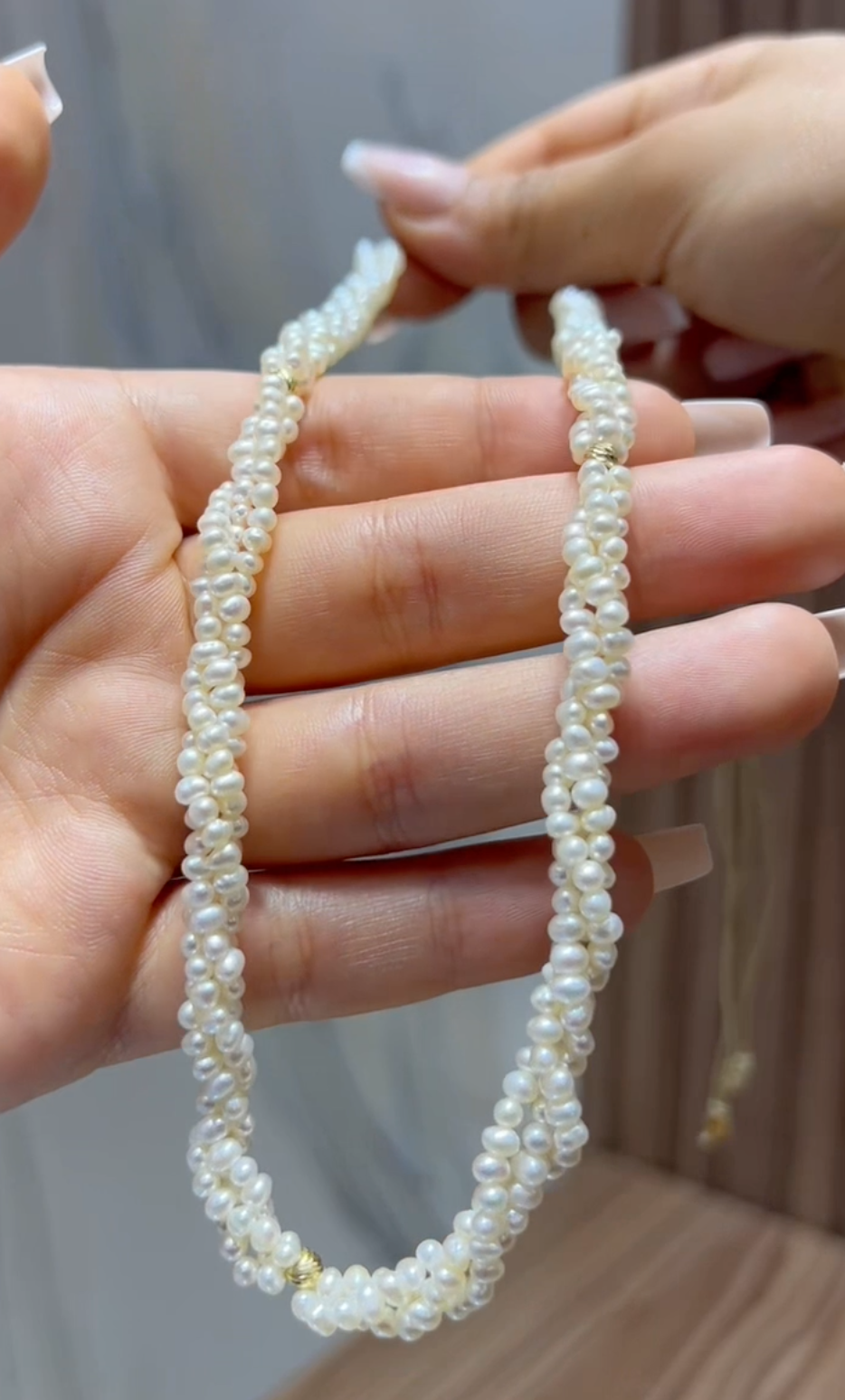 Collier  Johar Avec boules en Or 18k