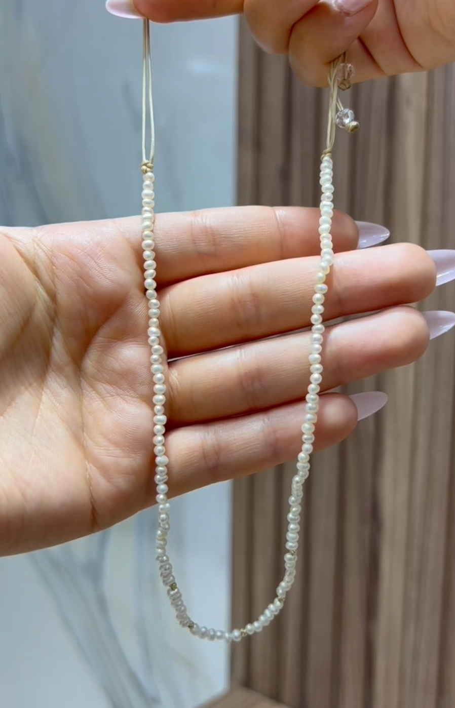 Collier Cordon Johar avec 5 Boules en Or 18k