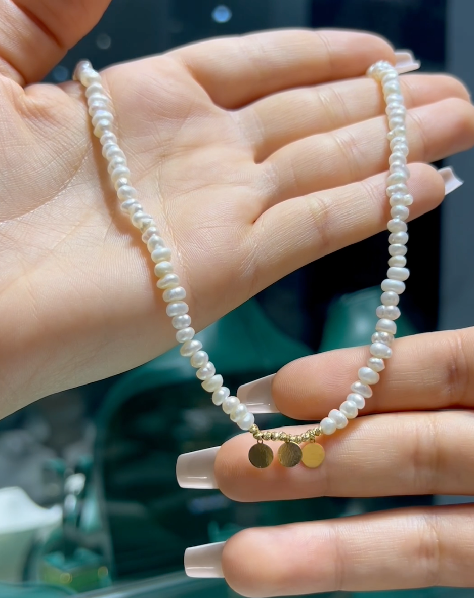 Collier en Or 18k et Pierres Johar Naturelles