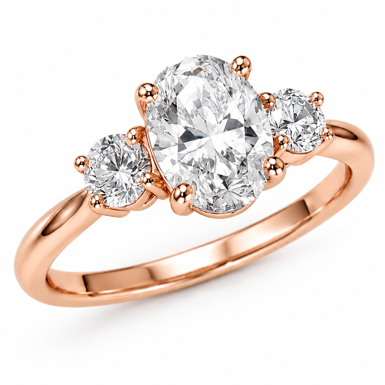 Éliana Trilogie 1,00 carat Ovale