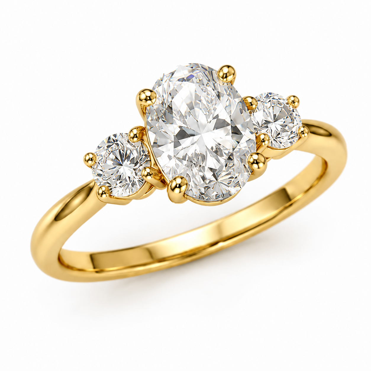 Éliana Trilogie 1,00 carat Ovale
